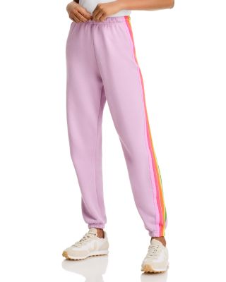 Aviator Nation Rainbow Stripe Sweatpants