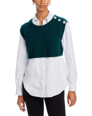 Cinq à Sept - Alden Mixed Media Pullover