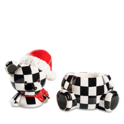 Courtly Santa Bear Cookie Jar