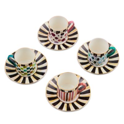 Sweetheart Espresso Cup &amp; Saucer, Set of 4