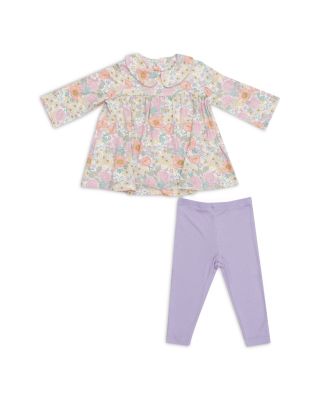 Angel Dear - Girls' Peter Pan Collar Dress & Leggings Set - Baby