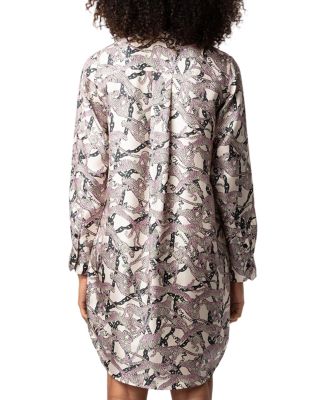 Rais Twill Wild Chain Printed Silk Dress