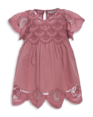 Sea - Girls' Drea Embroidery Flutter Sleeved Dress - Little Kid, Big Kid