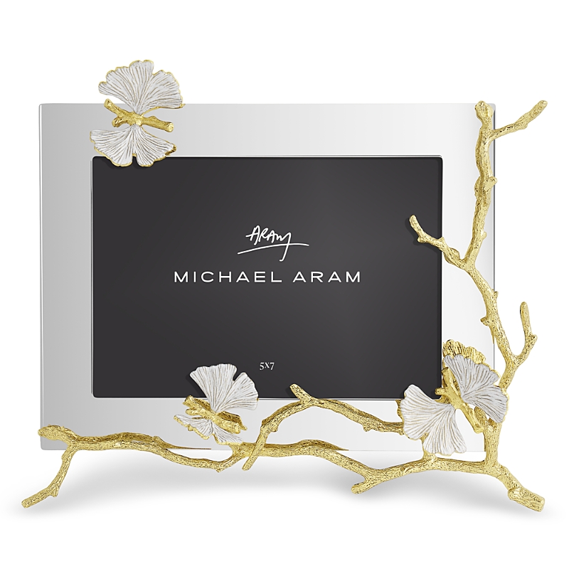 Michael Aram Butterfly Ginkgo Gold Reflective Frame, 5 x 7