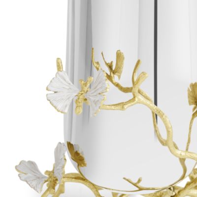 Butterfly Ginkgo Gold Medium Vase