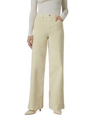 Joe's Jeans - The Mia High Rise Wide Leg Jeans in Cr&egrave;me Brûl&eacute;e