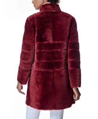 Reversible Seam-Out Shearling Shortcoat