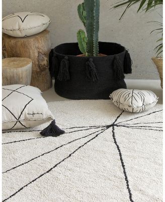 Lorena Canals Bereber Style Washable Alfombra Lavable Round Area Rug, 5'3" x 5'3"
