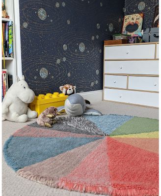 Lorena Canals Donna Wilson Woolable Pie Chart Round Area Rug, 4&#39; x 4&#39;