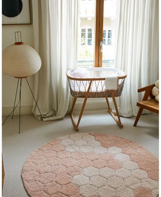 Lorena Canals Planet B Washable Round Honeycomb Round Area Rug, 4'7" x 4'7"