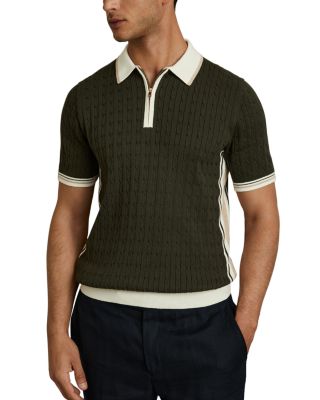 REISS - Pulse Quarter Zip Polo Shirt