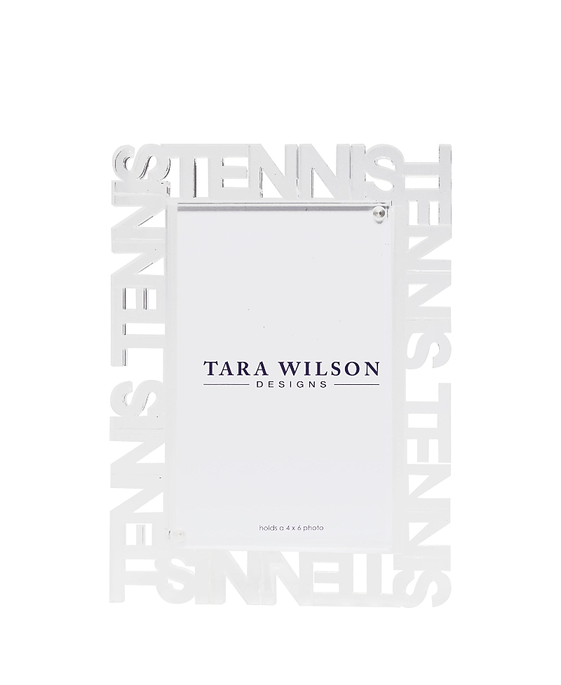 Tara Wilson Designs Tennis Photo Frame In White