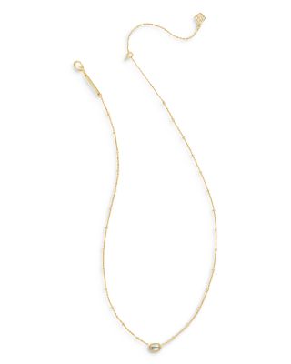 Mini Elisa Satellite Short Pendant Necklace, 15"-19"