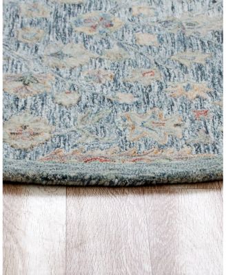LR Home Vintage VINTA-81922 Round Area Rug, 8'6" x 8'6"