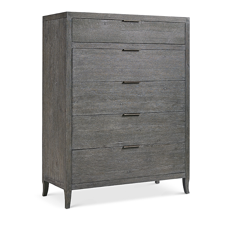 Bernhardt Tribeca 5-drawer Tall Chest In Gray