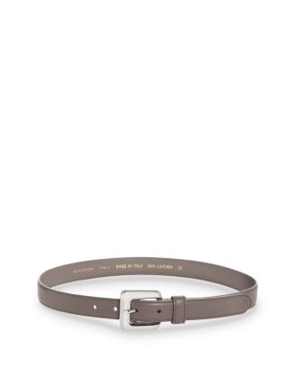 GAVAZZENI Women\'s Azalea Leather Belt with Antique Brass Round Buckle Gavazzeni Azalea Leather Belt In Chocolate Brown - 50% Off  main image 2