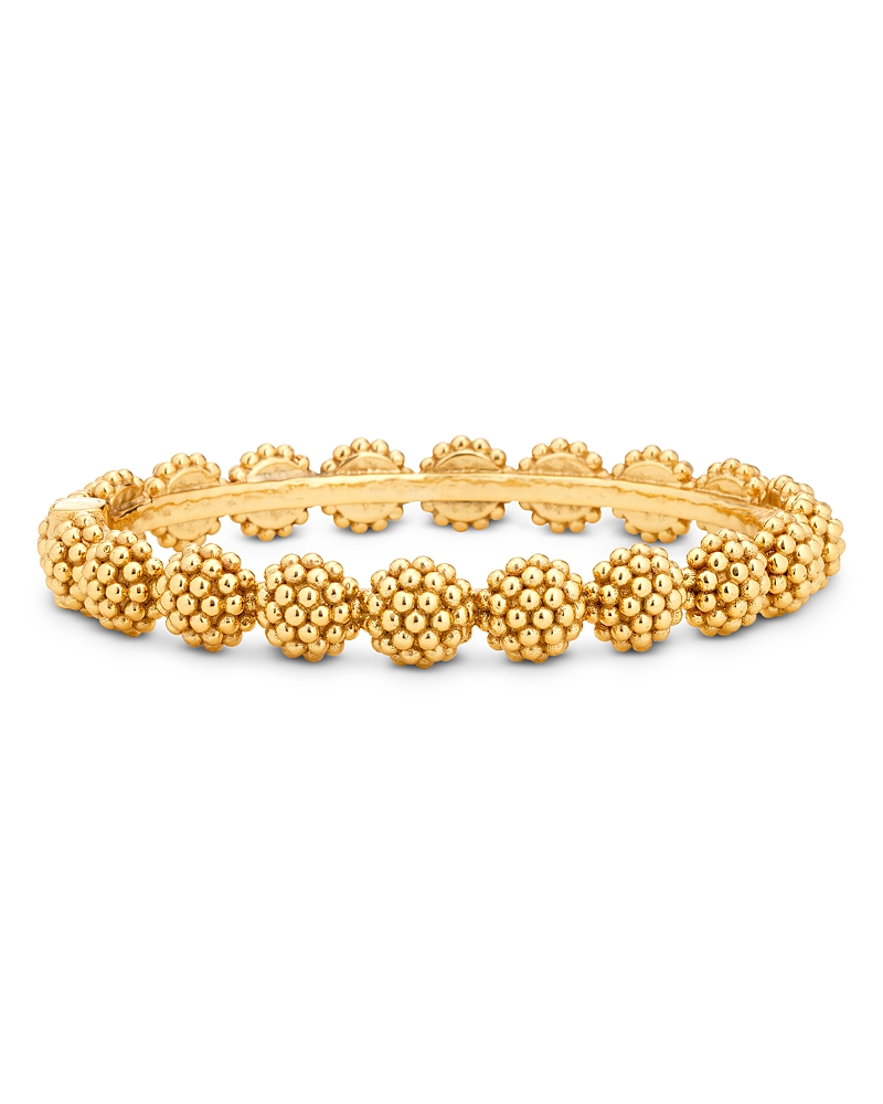 Capucine De Wulf Berry Eternity Hinged Bangle Bracelet In Gold
