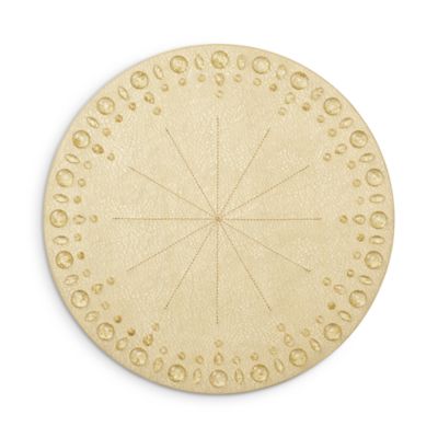 Dew Drops Placemat in Gold Tone