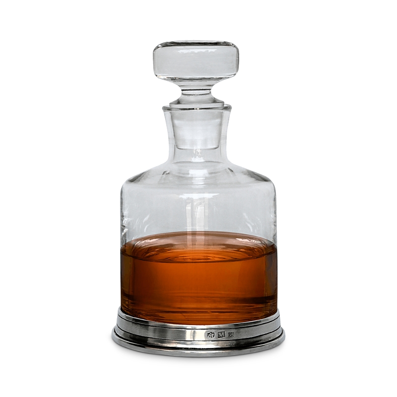 Match Spirits Decanter With Top In Pewter