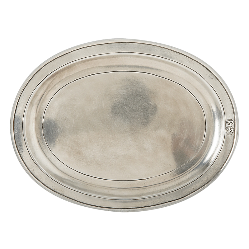 Match Small Oval Tray In Pewter