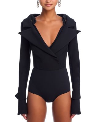 Wide Lapel Bodysuit