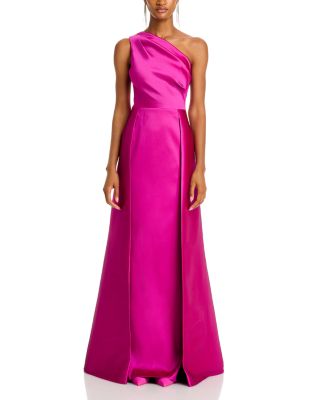 Crepe One Shoulder Gown
