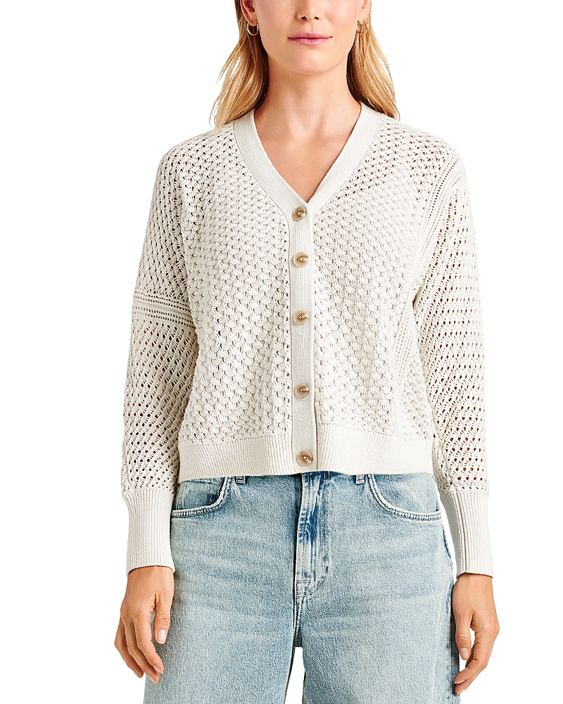 Splendid Audrey Cotton Cardigan In Pale Oak