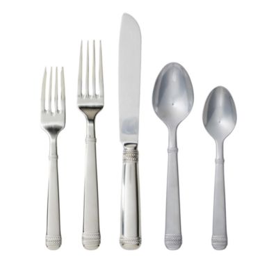 Juliska - Le Panier 20 Piece Flatware Set, Bright Satin