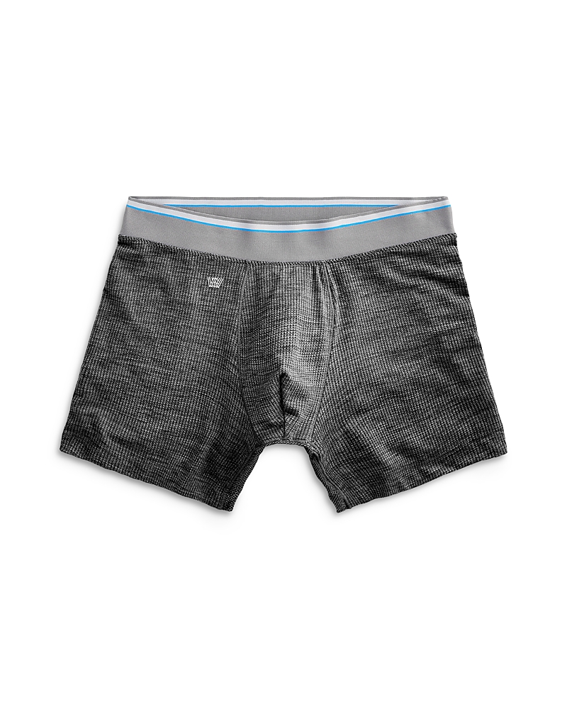 Mack Weldon Airknitx Boxer Briefs In Charcoal Heather