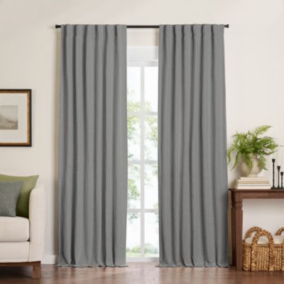 Harrow Solid Texture Blackout Window Curtain Panel, 52" x 108"