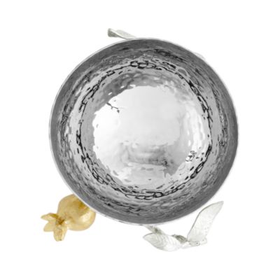 Pomegranate Silver and Gold Nut Bowl