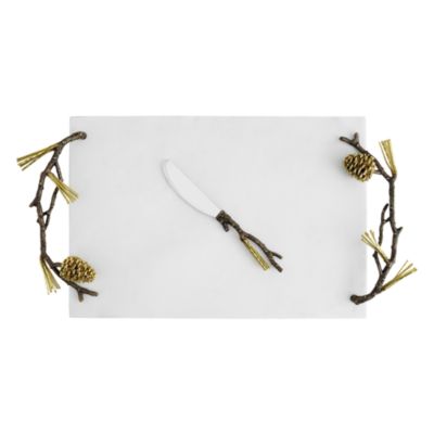 Pine Cone Cheeseboard with Knife