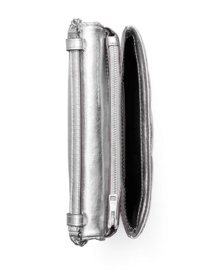 Kira Diamond Quilt Leather Chain Wallet