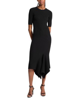 Michael Kors Collection Asymmetric Hem Sweater Dress | Bloomingdale's Women