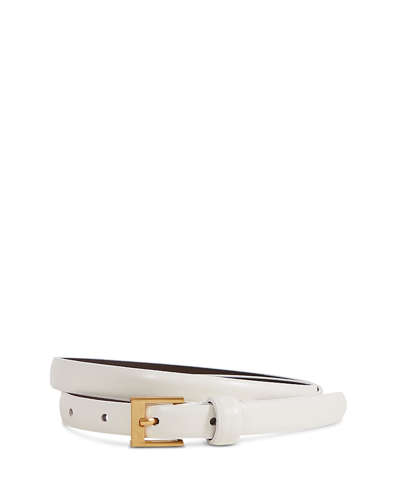 Reiss Off White Holly Thin Leather Belt In Off White