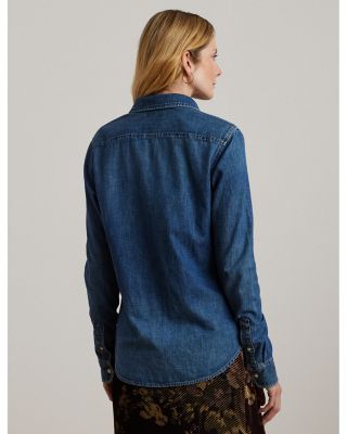 Button Front Denim Shirt