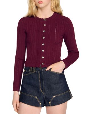 Sandro - Holiday Cropped Cardigan