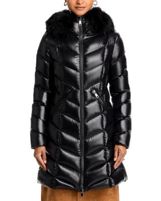 Fulmarus Faux Fur Trim Down Puffer Coat