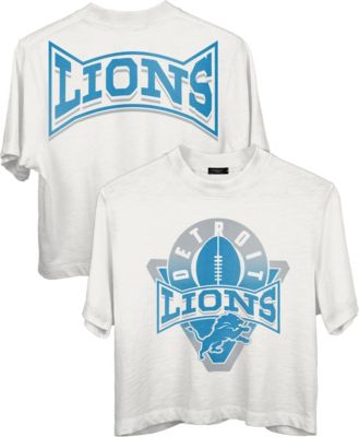 Women's NFL Detroit Lions Mock Neck Crop Tee