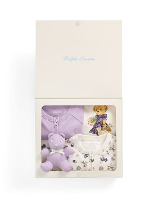 Ralph Lauren - Girls' Polo Bear Cotton 5 Piece Gift Set - Baby