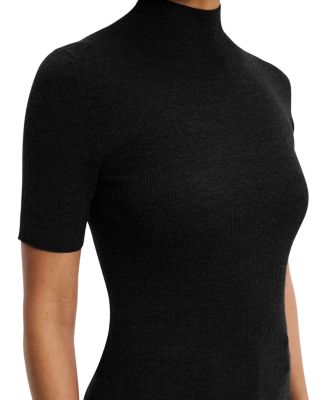 Leenda Short Sleeve Mock Neck Sweater