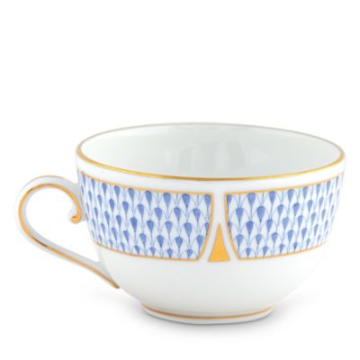 Art Deco Blue Tea Cup
