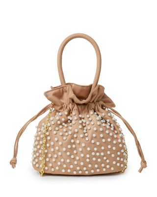 Lele Sadoughi - Sia Faux Pearl Drawstring Bag