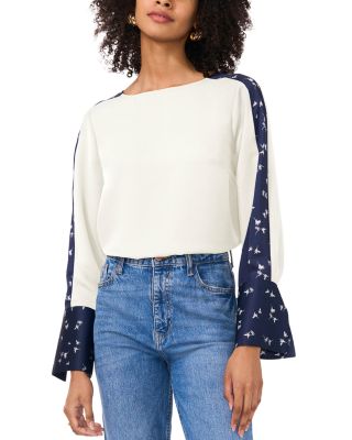 VINCE CAMUTO - Contrast Sleeve Top
