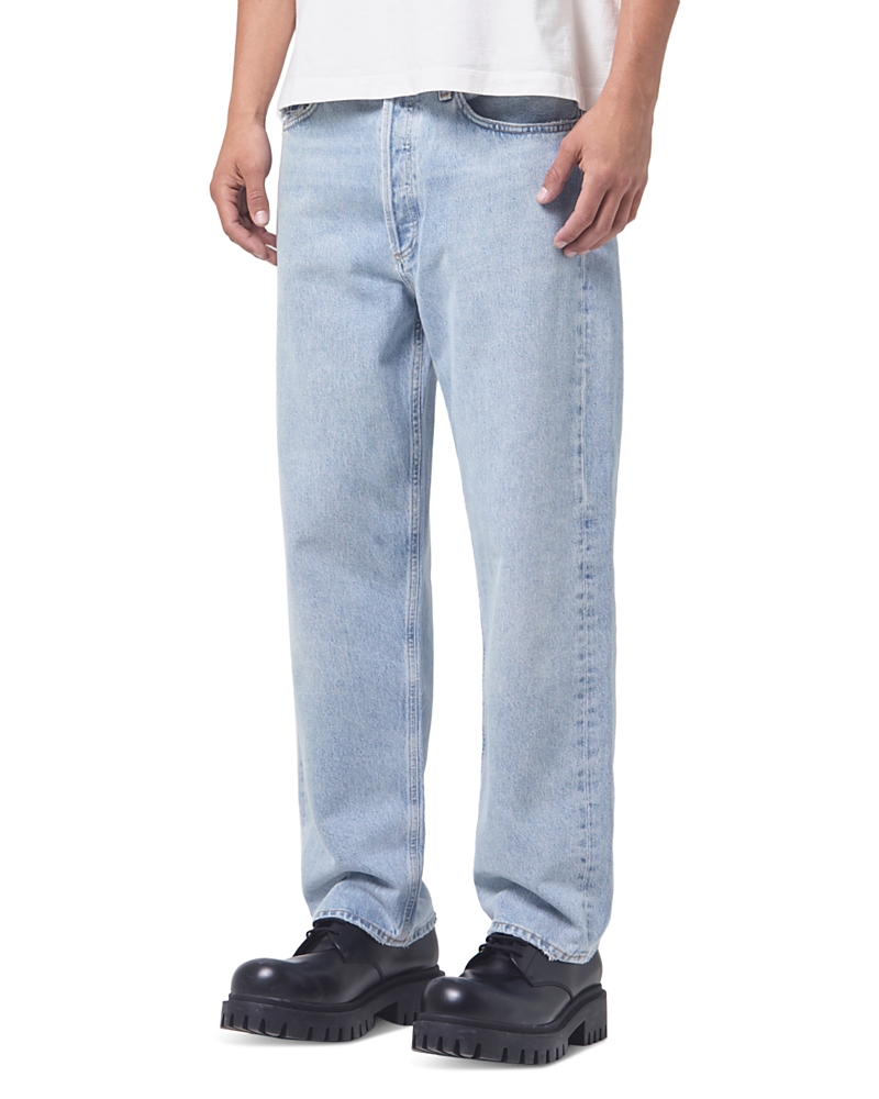 Agolde 90's Straight Fit Relaxed Jeans In Snapshot In Blue