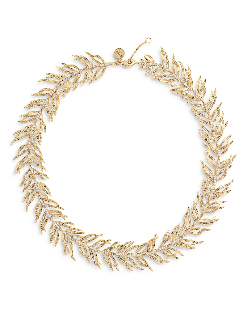 Anabel Aram Palm Leaves All Around Necklace, 15