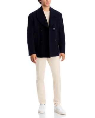 Wool &amp; Cashmere Double Breasted Peacoat