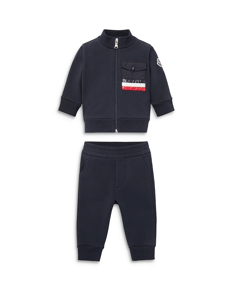 Moncler Cotton Tracksuit In Navy