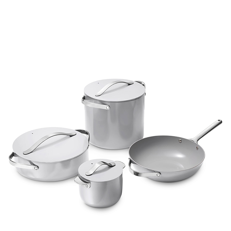 Caraway Nonstick Ceramic 7-piece Cookware Set With Lid Storage In Gray