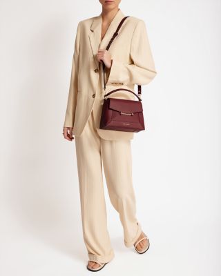 Mosaic Leather Top Handle Bag